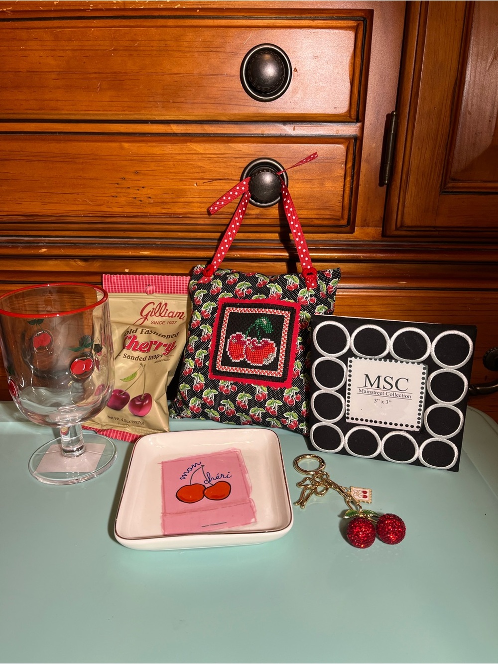 Cherry-Themed Gift Set — Red, Black, White